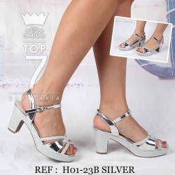 Sandália Tacão Silver (H01-23)